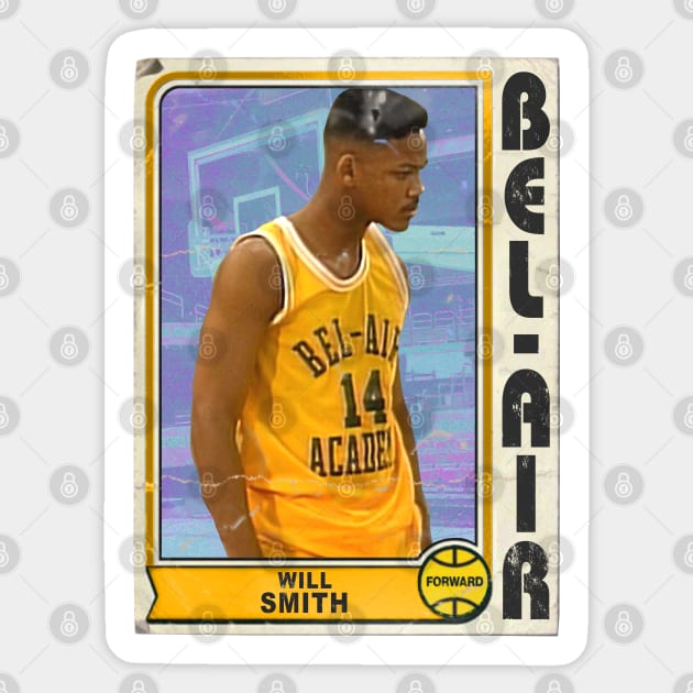 Air Will Smith ))(( Fresh Prince of Bel Air Basketball Card Sticker by darklordpug